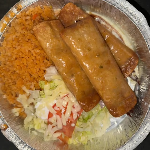 Chicken Flautas.